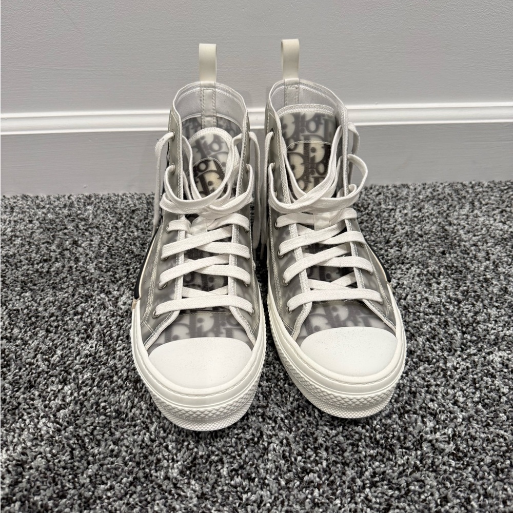 Dior Monogram High-Top Sneakers
